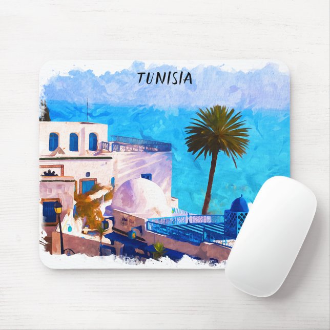 Vackfin Tunisien Panorama-vy Musmatta (Med mus)