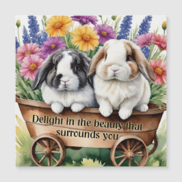 Vackfint Lop Bunny Rabbit Söt Magnet Card