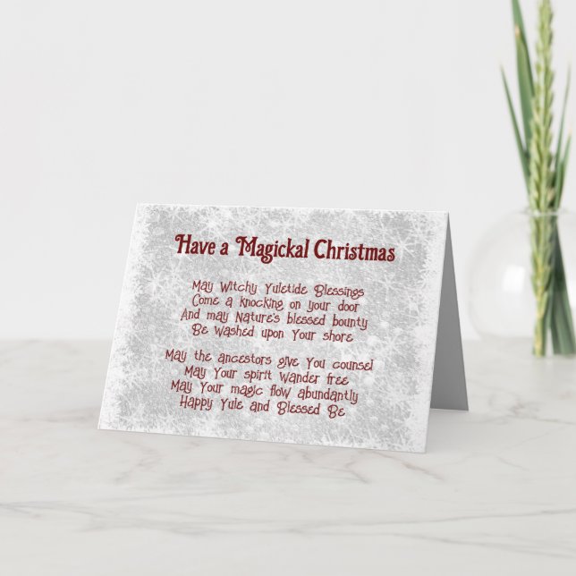 Väckig jul helgkort (Framsida)