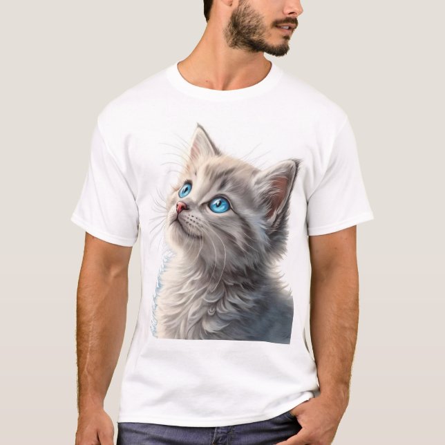 Vackig kattunge t shirt (Framsida)