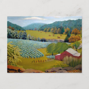 Vackig vineyard på Augusta Missouri Farm Vykort