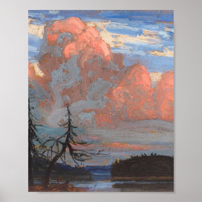 Vackkanadensiska Tom Thomson Algonquin Poster (Framsidan)