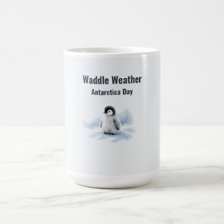 Vacklande väder Antarktis dag Kaffemugg