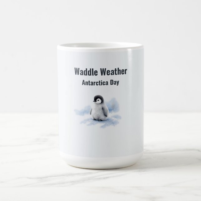 Vacklande väder Antarktis dag Kaffemugg (Center)