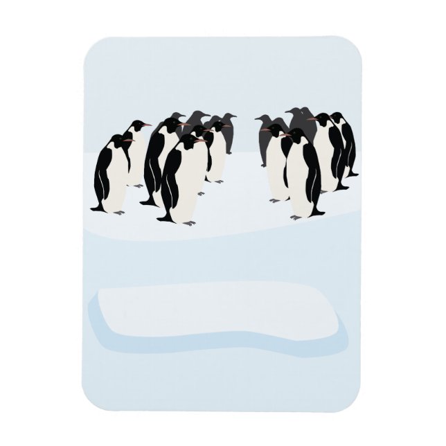 Vackling av pingviner magnet (Vertikal)