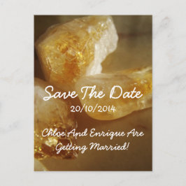 Vackra ädelstenar Foto Bröllop Spara datum Meddelande Vykort