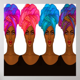 Vackra afrikaner - Poster av svarta kvinnor