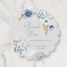 Vackra akvarellblomma tack gåvor etiketter