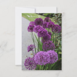 Vackra alliums anteckningskort
