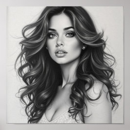 Vackra amerikanska kvinnor poster