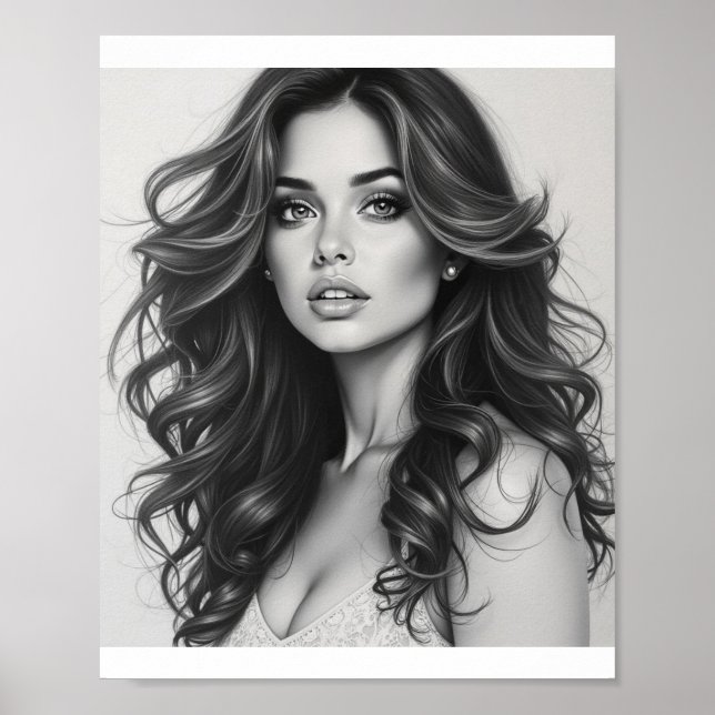 Vackra amerikanska kvinnor poster (Framsidan)