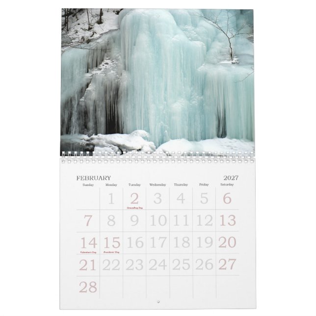 Vackra amerikanska landskap kalender (Feb 2027)