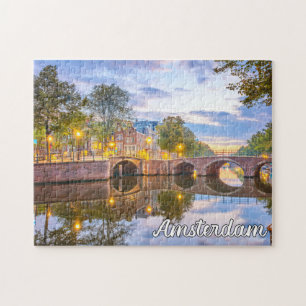 Vackra Amsterdam, Nederländerna Pussel