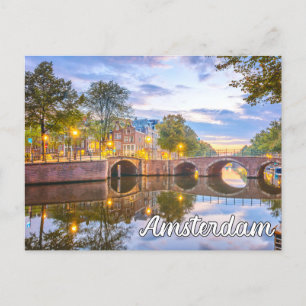 Vackra Amsterdam, Nederländerna Vykort