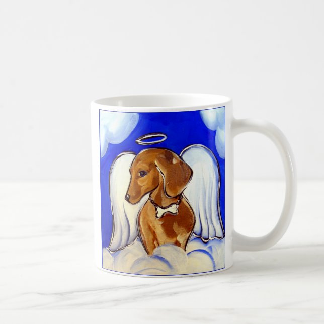 "Vackra Ängel Dackel Muggar" Kaffemugg (Höger)