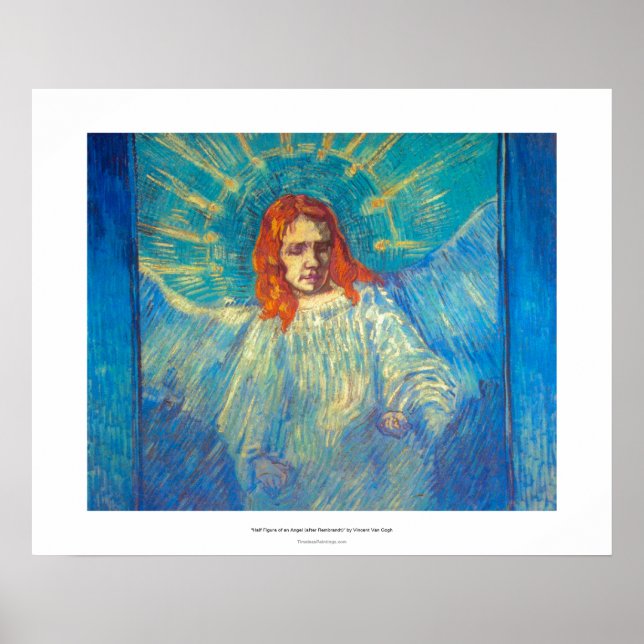 Vackra Angel-konstens ärorika målning av Van Gogh Poster (Framsidan)