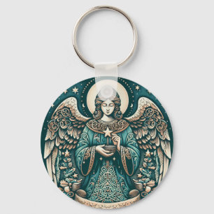 Vackra Angel under stjärnorna Nyckelring