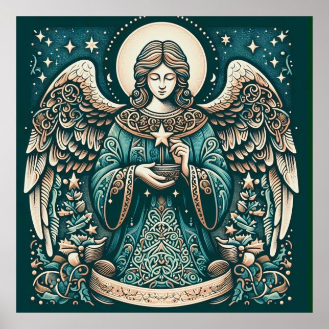 Vackra Angel under stjärnorna Poster (Framsidan)
