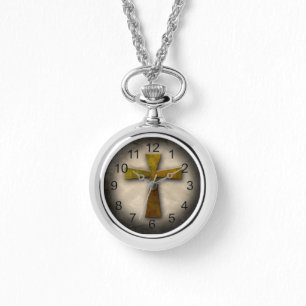 Vackra Anpassningsbarna Christian Jesus Rustic Kor Armbandsur