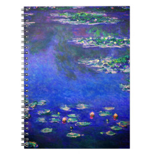 Vackra antika näckrosor av Claude Monet Anteckningsbok