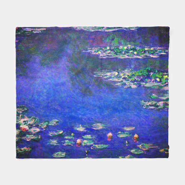 Vackra antika näckrosor av Claude Monet Fleecefilt (Framsidan (Horisontell))