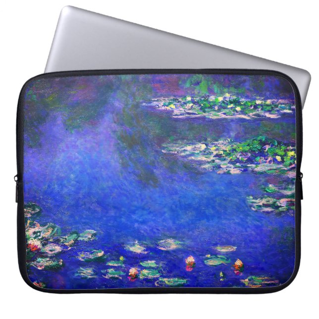 Vackra antika näckrosor av Claude Monet Laptop Fodral (Framsidan)