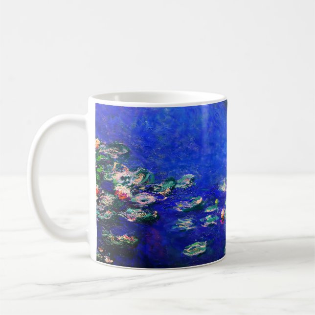 Vackra antika vattenliljor av Claude Monet Kaffemugg (Vänster)