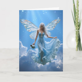 Vackra Aquarius Fairy i Clouds Kort