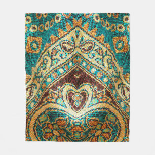 Vackra, arab, arabiska, arabiska, arabesque-väv fleecefilt