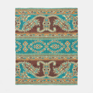 Vackra, arab, arabiska, arabiska, arabesque-väv fleecefilt