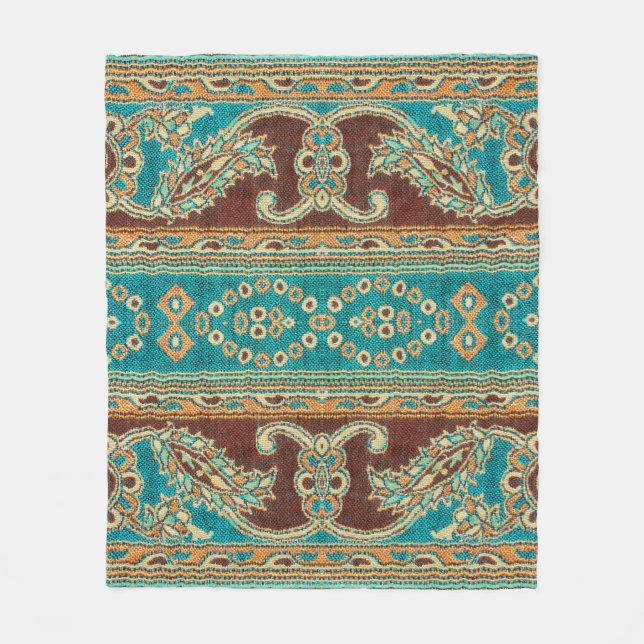 Vackra, arab, arabiska, arabiska, arabesque-väv fleecefilt (Framsidan)