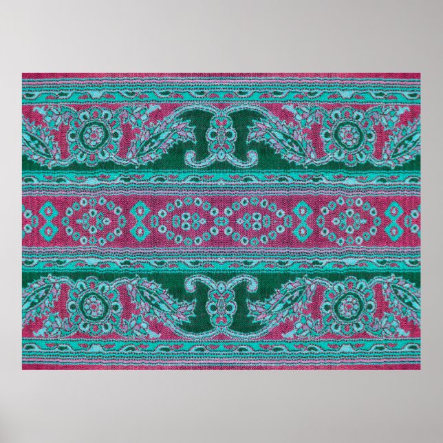 Vackra, arab, arabiska, arabiska, arabesque-väv poster (Framsidan)