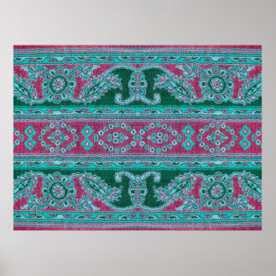 Vackra, arab, arabiska, arabiska, arabesque-väv poster
