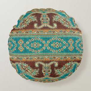 Vackra, arab, arabiska, arabiska, arabesque-väv rund kudde