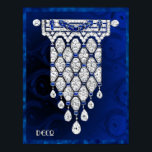 Vackra Art Deco Jewelry Poster. (Blå) Poster<br><div class="desc">Om du väljer att ladda ned poster Walgreen-butiken din hämtning i olika storlekar och i olika struktur på mycket bra pris. Ibland med rabatt. Ett tips från min amerikanska vän. Se onlinen "Digital Printing" (Digital Printing) i Storbritannien. Jag har tillbringat de senaste dagarna med att skapa dessa vackra Art Deco...</div>