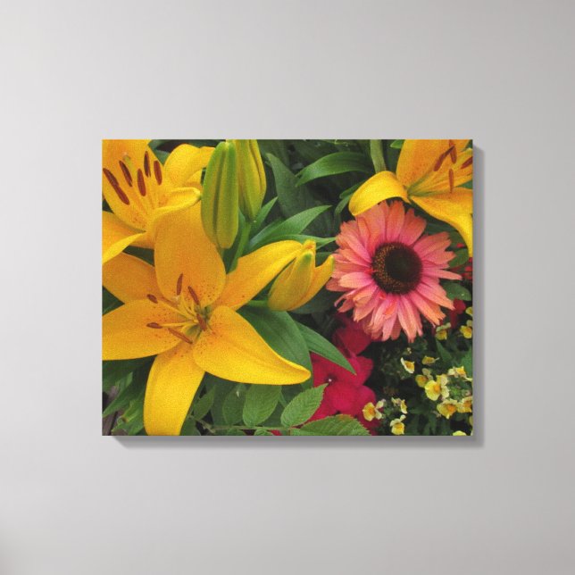 Vackra asiatiska familjer i en Garden Canvas (Framsida)