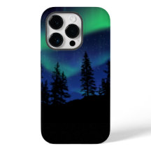 Vackra aurora borealis ljus fodral