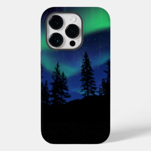 Vackra aurora borealis ljus fodral
