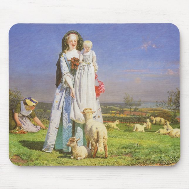 Vackra Baa Lamm av Ford Madox Brown Musmatta (Framsidan)