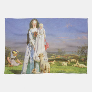 Vackra Baa-lämmer av Ford Madox Brown Kökshandduk