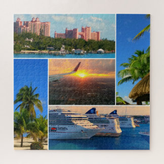 Vackra Bahamas/Västindien Collage Pussel