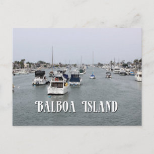 Vackra Balboa Island, CA, vykort! Vykort