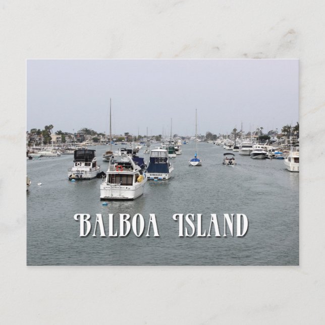 Vackra Balboa Island, CA, vykort! Vykort (Framsida)