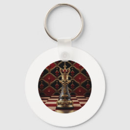 Vackra Baroque Styled Chess Biet - drottningen Nyckelring