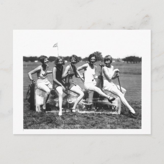 Vackra bathing Beauties på Ice Vykort (Framsida)