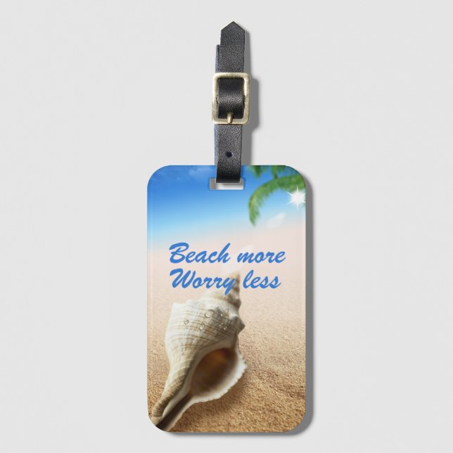 Vackra Beach ännu mer oroande mindre Bagagebricka (Framsida vertikal)