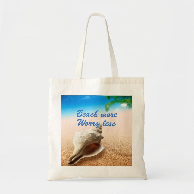 Vackra Beach ännu mer oroande mindre Tygkasse (Framsidan)