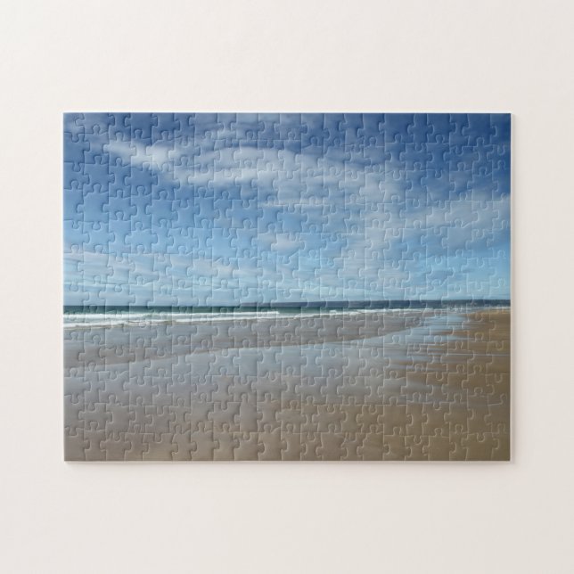 Vackra Beach Scene Jigszons Puzzon Pussel (Horisontell)