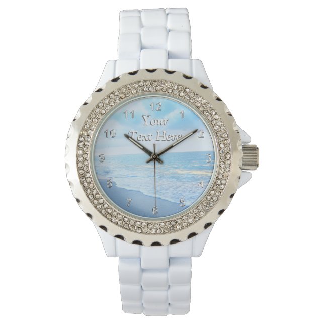 Vackra Beach Watch for Women PERSONLIG Armbandsur (Framsida)