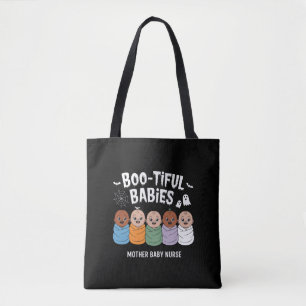 Vackra bebisar Mamma Bebis Sjuksköterska Halloween Tygkasse